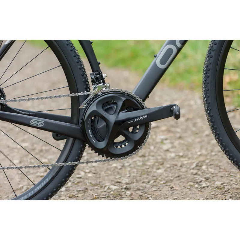 Orro 2024 Terra C 105 Hydro Black / Grey Carbon Gravel Bike-2