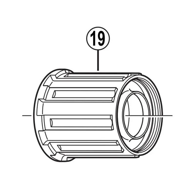 Shimano Deore LX FH-M570 8/9/10-Speed Freehub Body-1