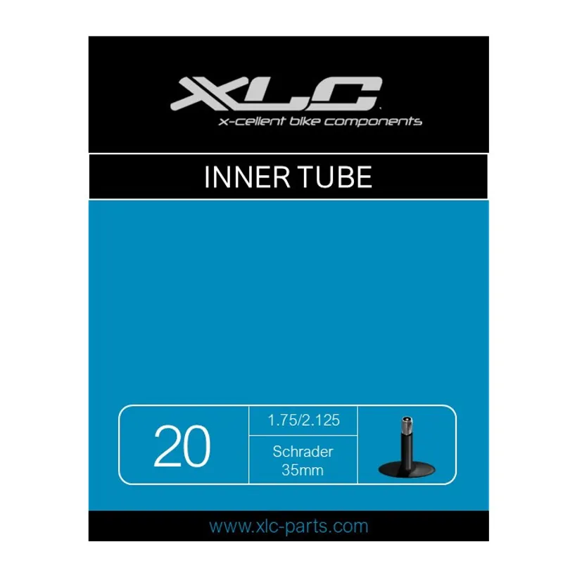 XLC 20 x 1.75-2.125 inch Schrader Inner Tube