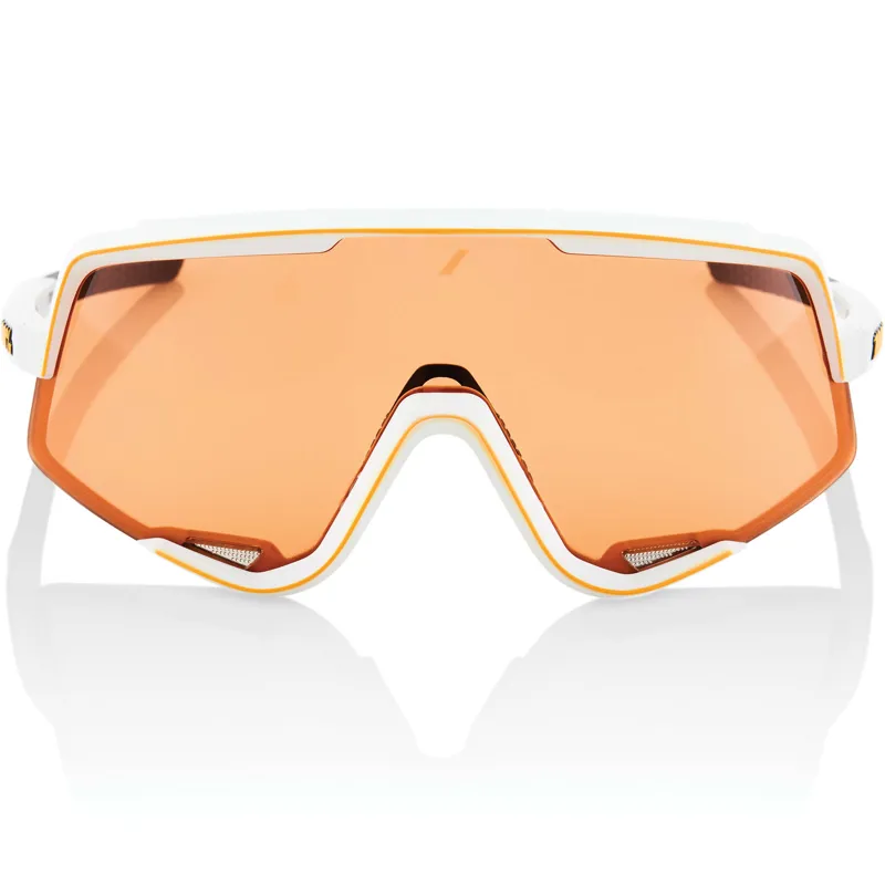 100 Percent Glendale Off White with Persimmon Lens Sunglasses-1