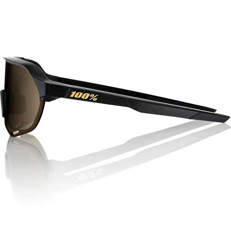 100 Percent S2 Black with Soft Gold Lens Sunglasses-2