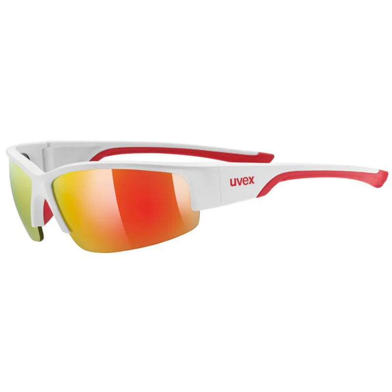 Uvex SportStyle 215 White/Red Cycling Sunglasses