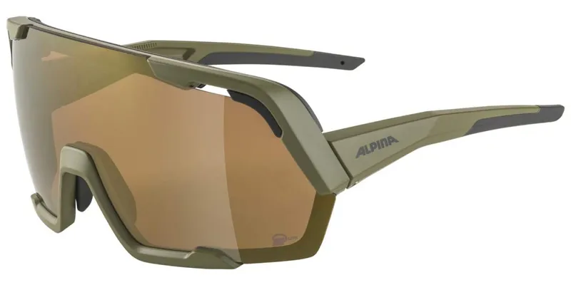 Alpina Rocket Bold Q-Lite Olive Green Cycling Glasses