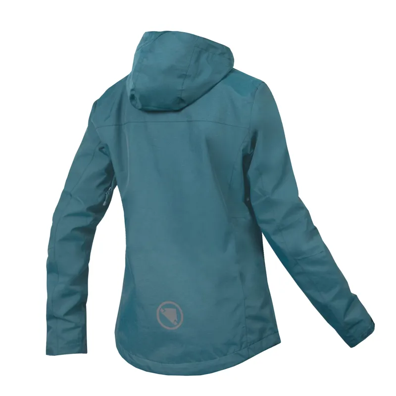 Endura Hummvee Waterproof Hooded Womens Teal Green Jacket-1