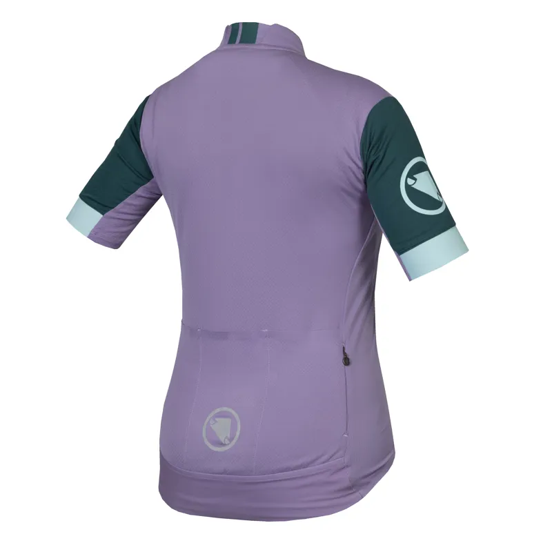 Endura Womens FS260 Violet Short Sleeve Cycling Jersey-1