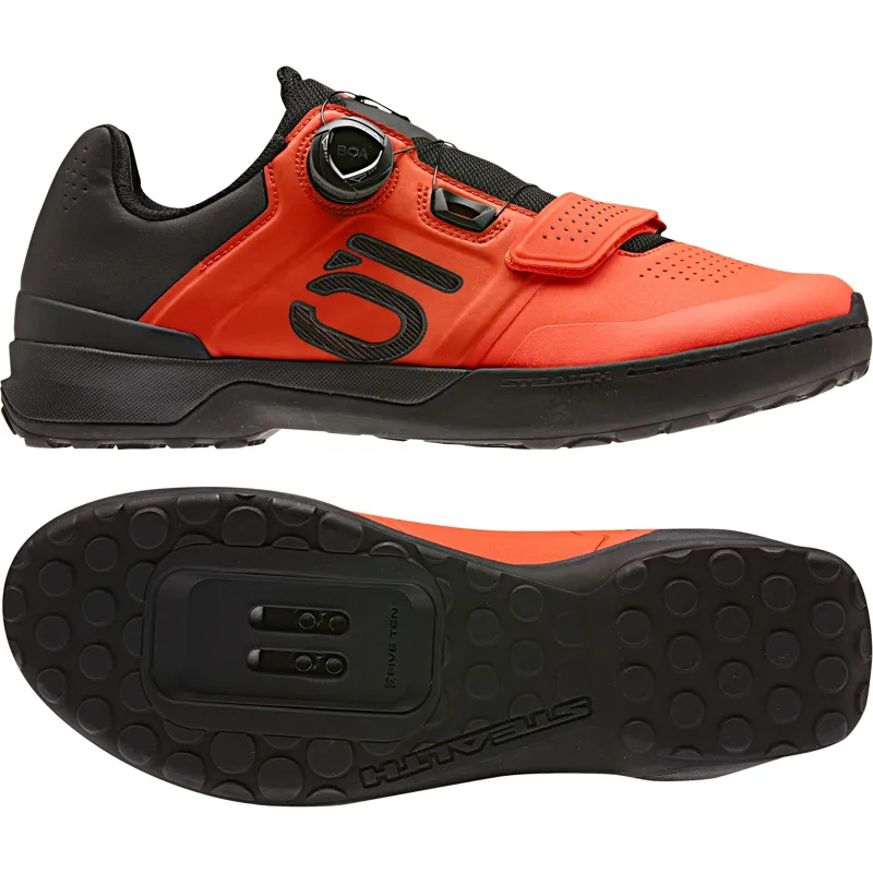 Five Ten Kestrel Pro Boa Black/Red All Mountain Clipless Shoes	-1