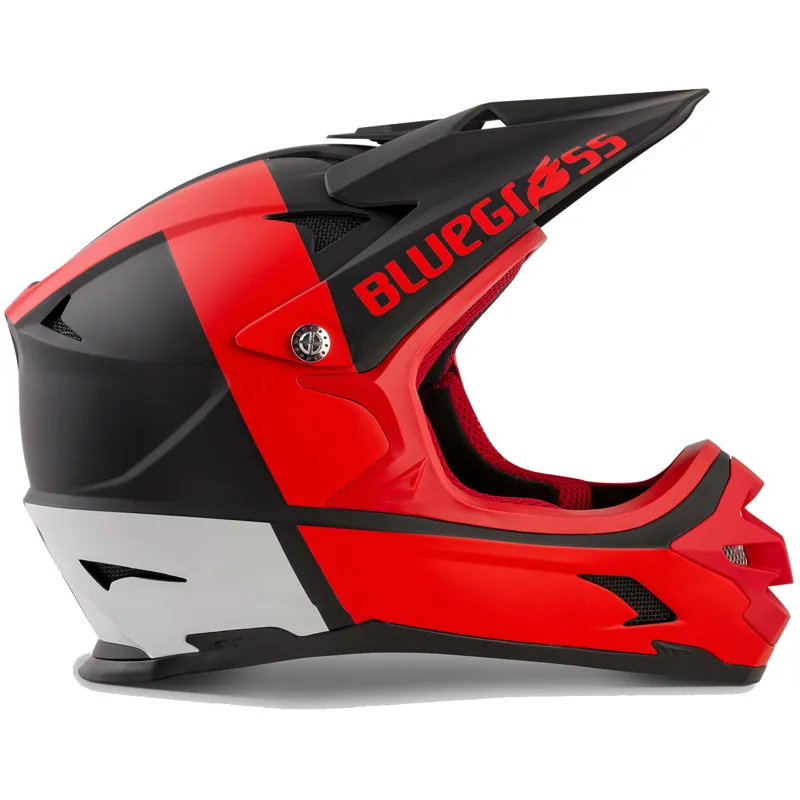 Bluegrass Intox Black/Red/White Full Face MTB/BMX Helmet-2
