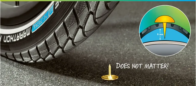 Schwalbe Marathon Plus 700c Reflective SmartGuard Performance Wired Tyre-1