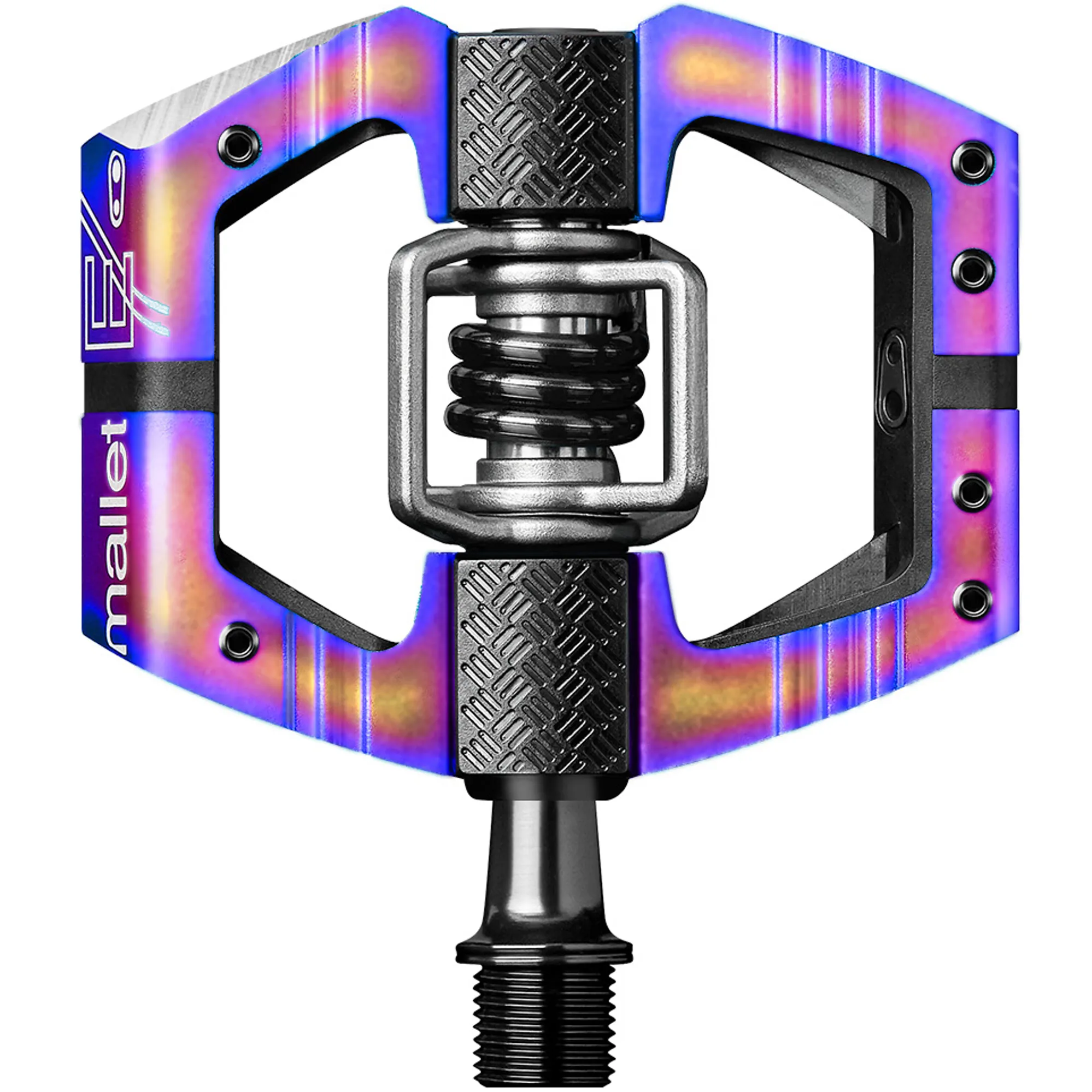 CRANKBROTHERS MALLET-E LS LIMITED EDITION OIL-SLICK CLIPLESS PEDALS