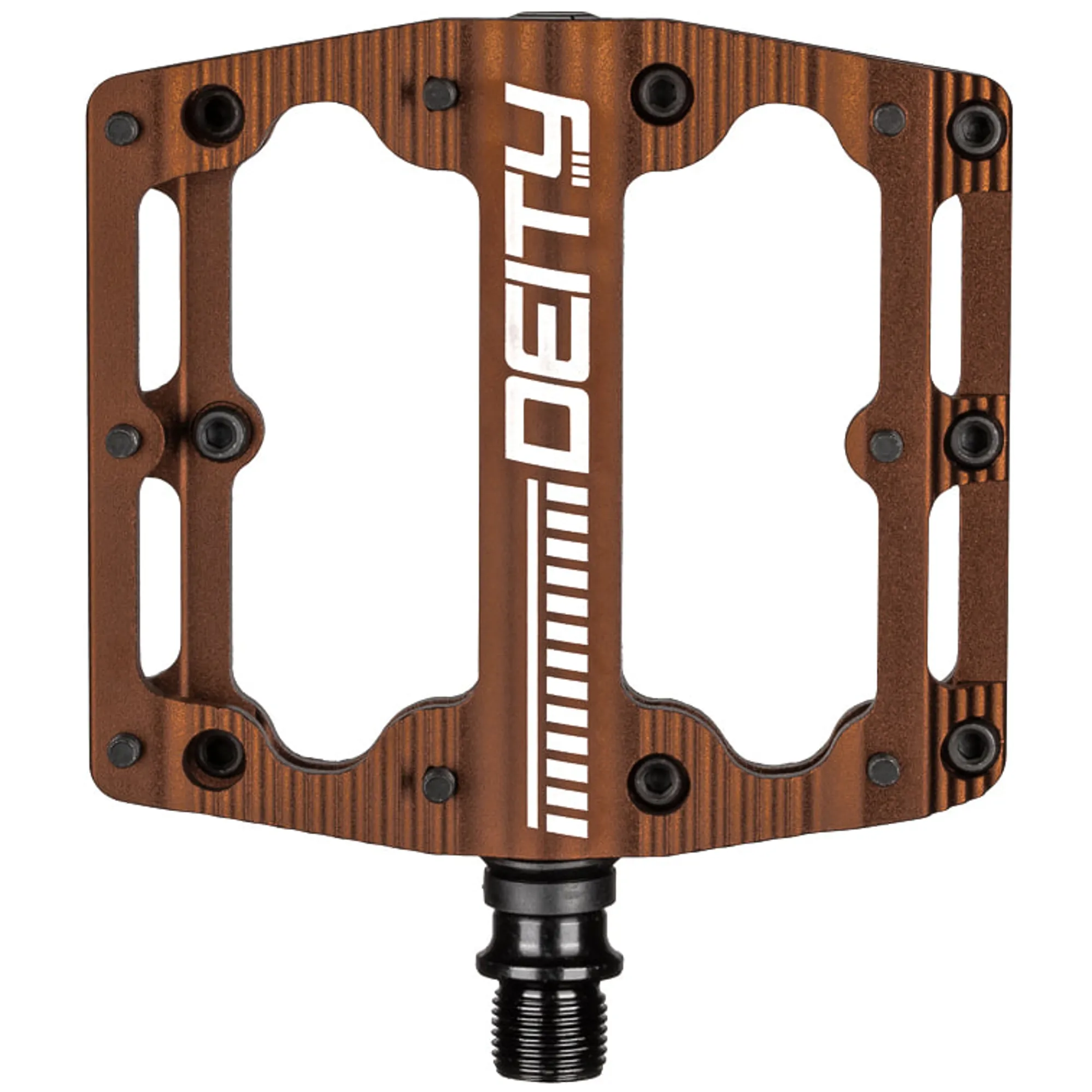 DEITY BLACK KAT BRONZE FLAT MTB PEDALS - Main Image