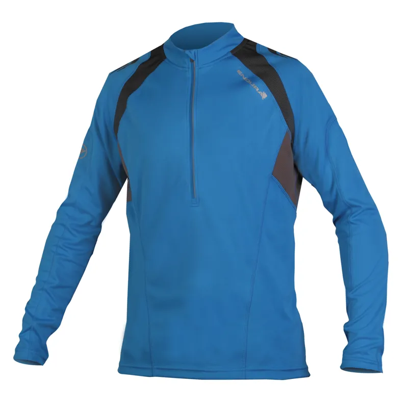 Endura Hummvee II Long Sleeve Blue Cycling Jersey