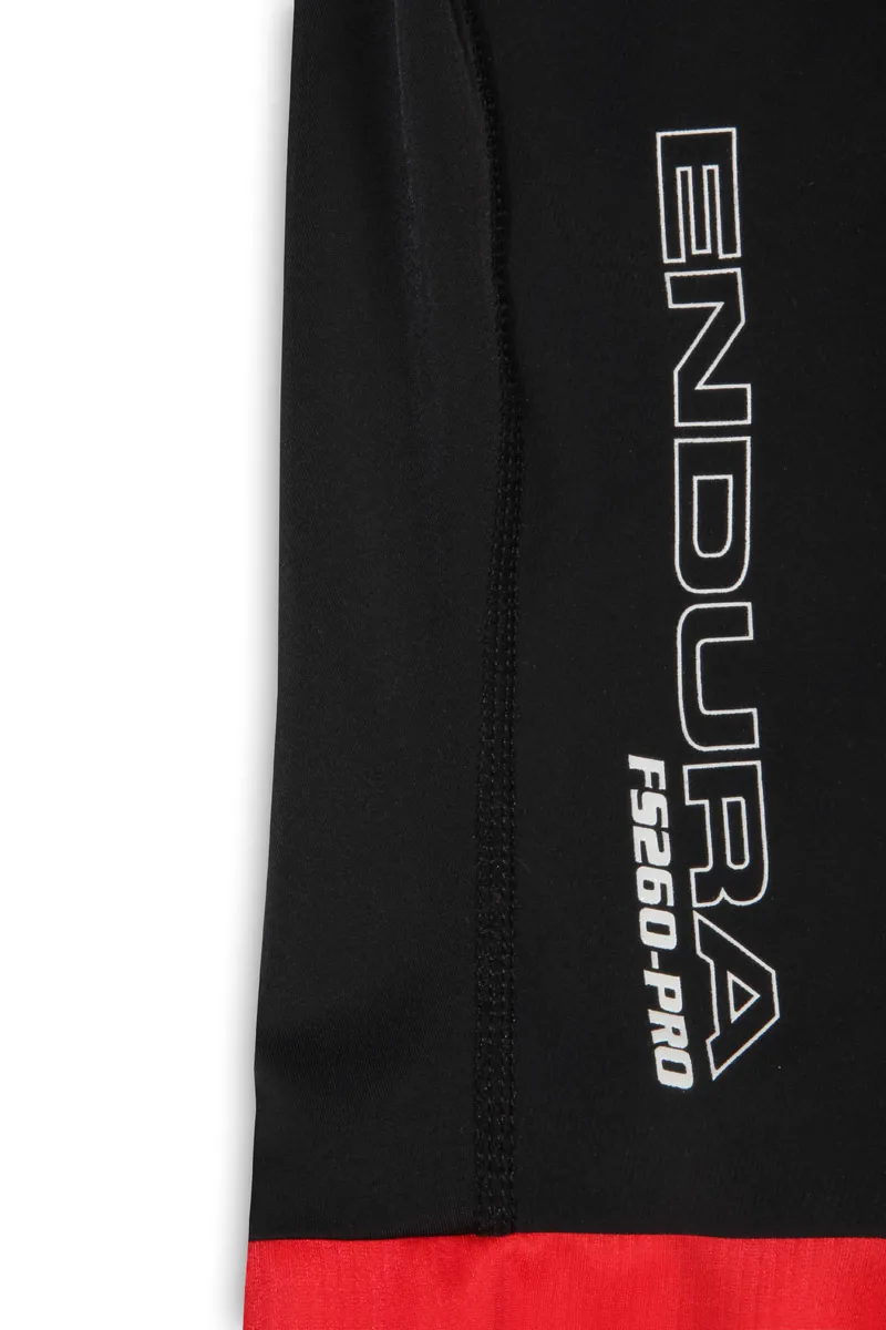 Endura FS260-Pro Black/Red Cycling Bib Shorts-3