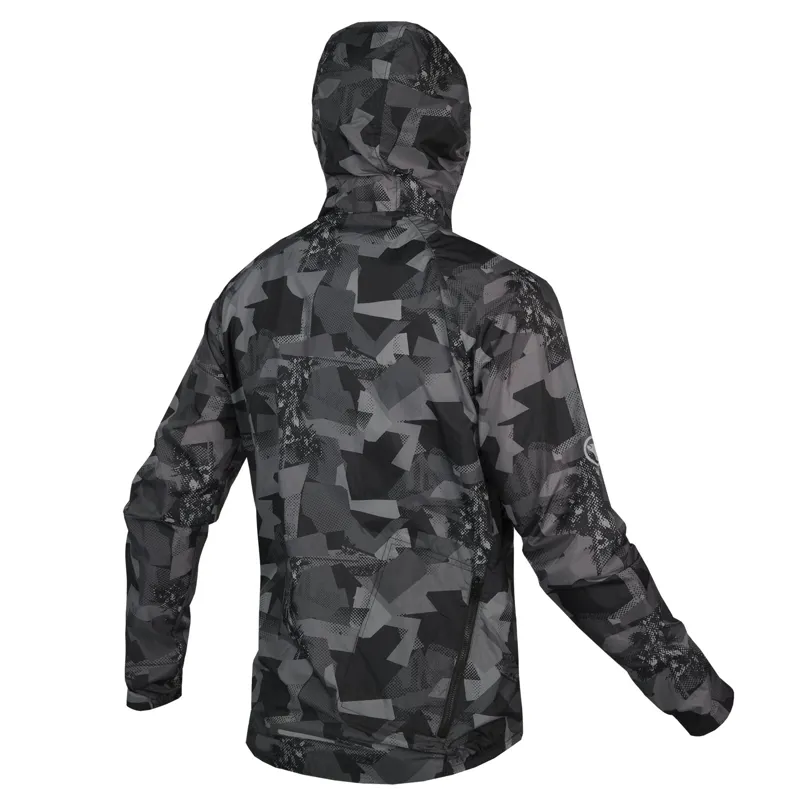 Endura SingleTrack Durajak Packable Grey Camo Jacket-1