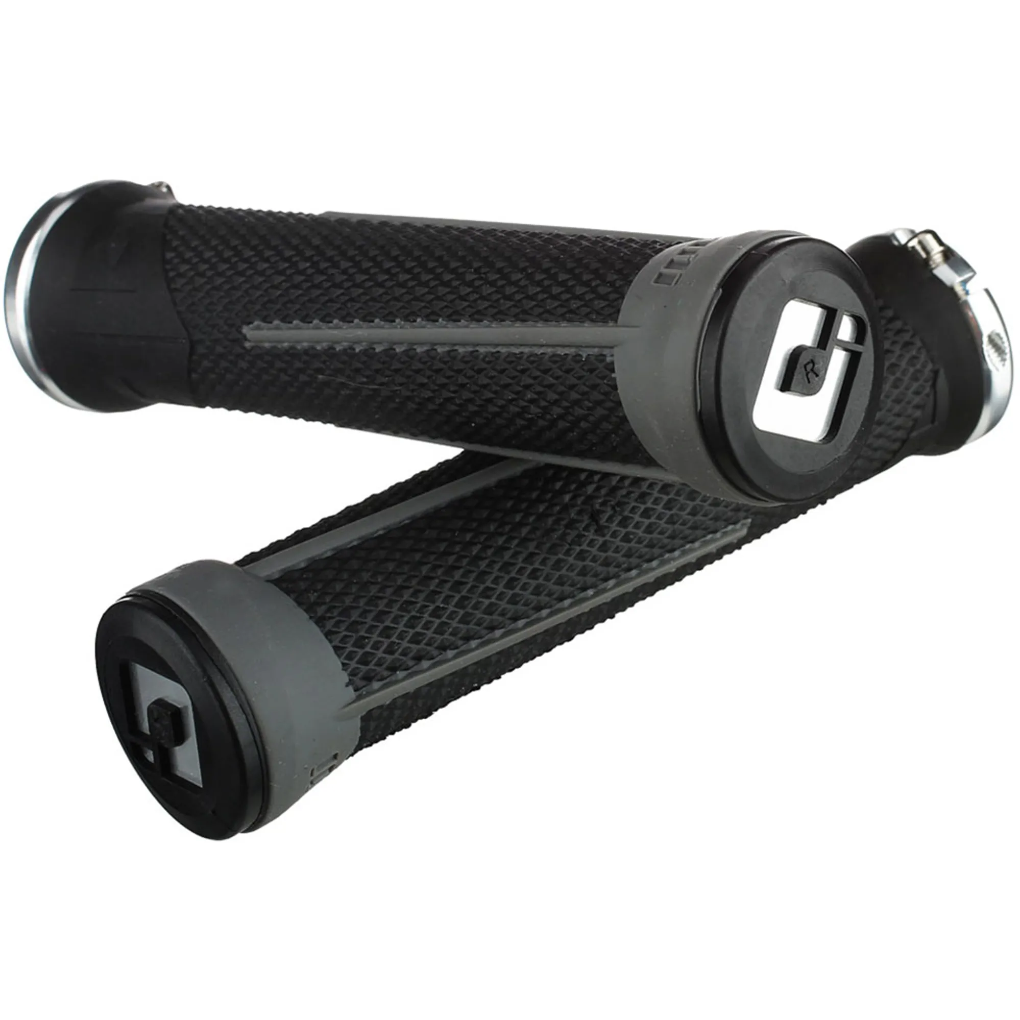 ODI AG-1 AARON GWIN BLACK/GREY LOCK-ON GRIPS
