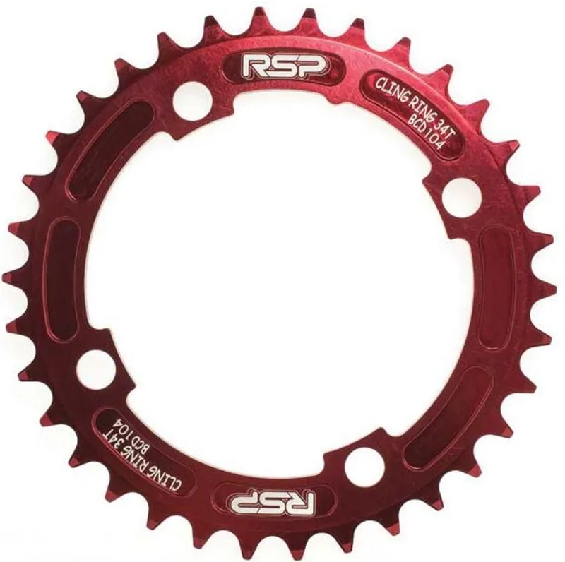 RSP Cling Ring 104 BCD Red Thick / Thin Chainring