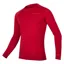 Endura BaaBaa Blend Long Sleeve Rust Red Baselayer