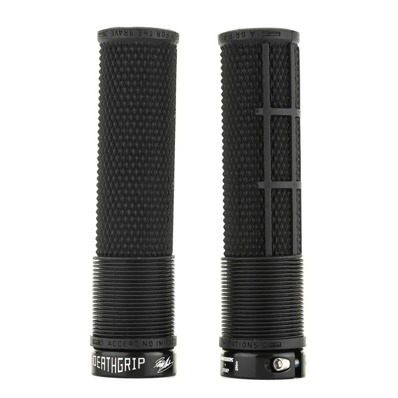 DMR DeathGrip Non Flange Soft Thin Lock-On Handlebar Grips-1