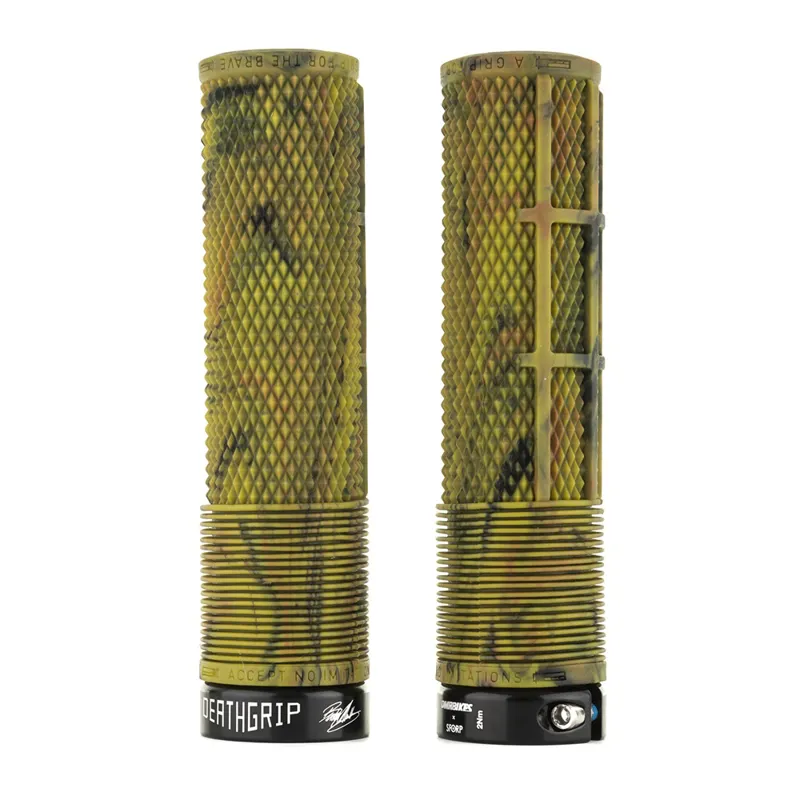 DMR DeathGrip Non Flange Soft Thin Lock-On Handlebar Grips-2