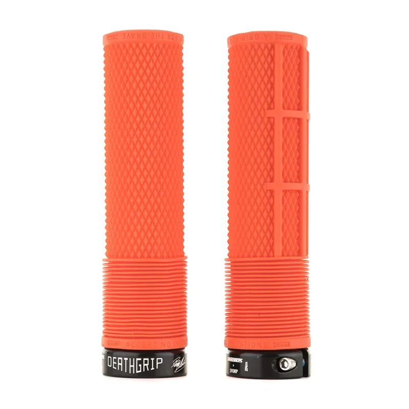DMR DeathGrip Non Flange Soft Thin Lock-On Handlebar Grips-3