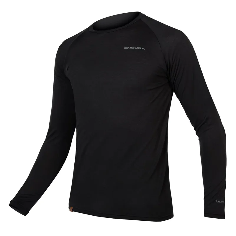 Endura BaaBaa Blend Black Long Sleeve Baselayer