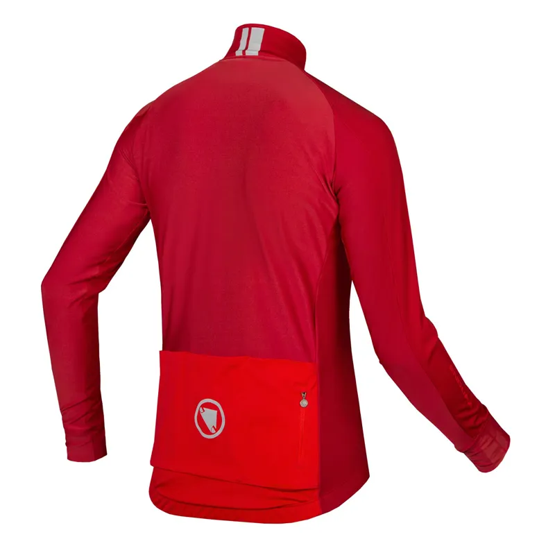 Endura FS260-Pro Jetstream II Rust Red Windproof Long Sleeve Jersey-1