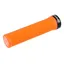 Gusset Single File Orange Lock On Handlebar Grips