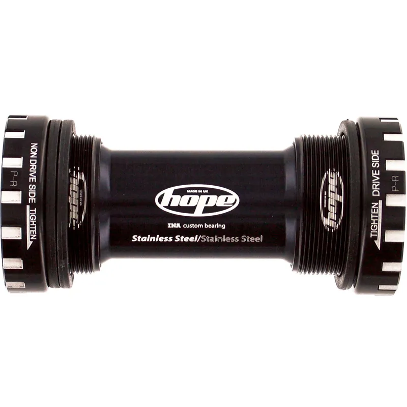 Hope Stainless Steel Bearing BSA Threaded Black Bottom Bracket