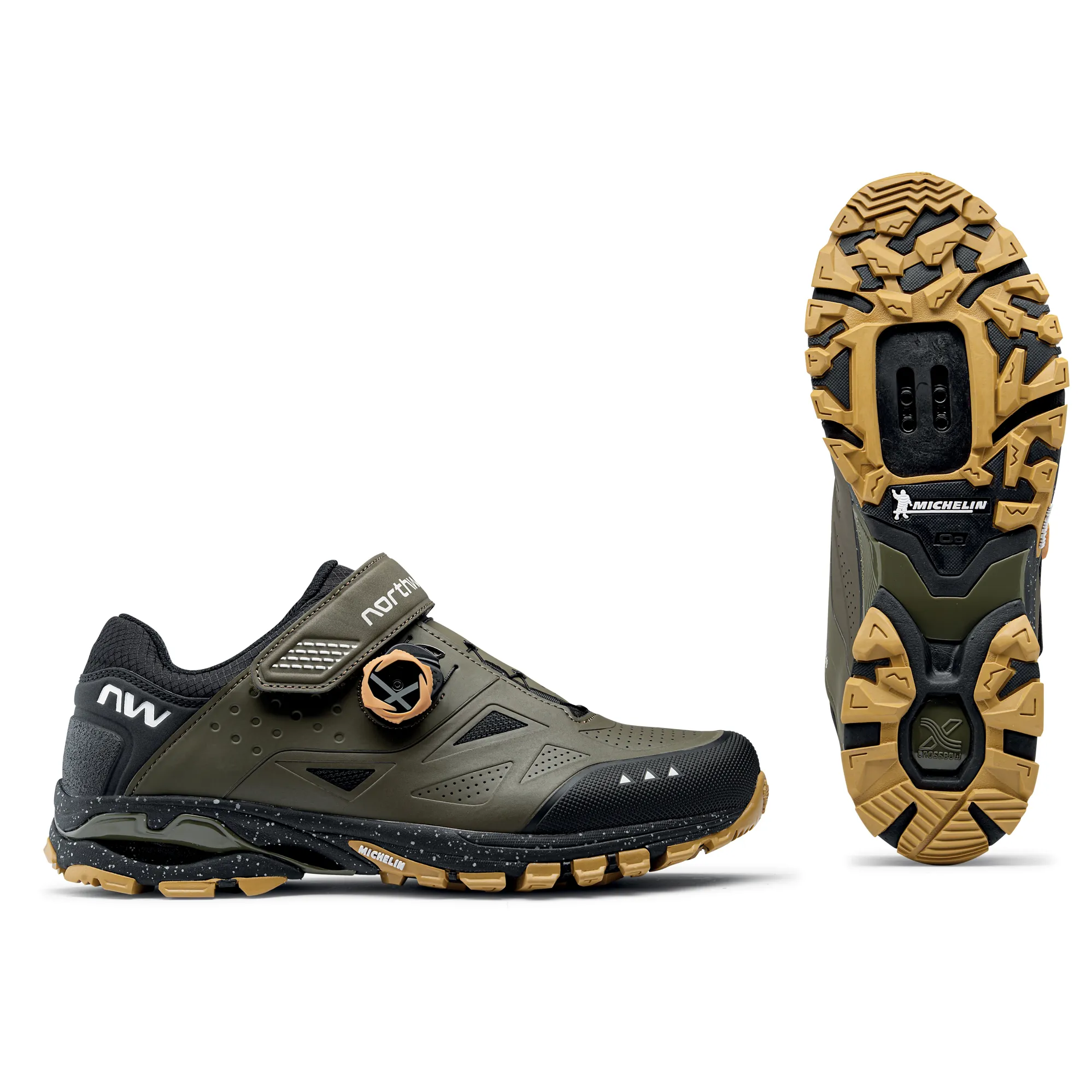 Northwave Spider Plus Forest Green Clipless MTB Shoes