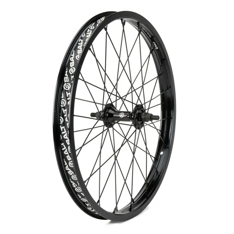 Salt Rookie 28H Black 18 inch Front Wheel