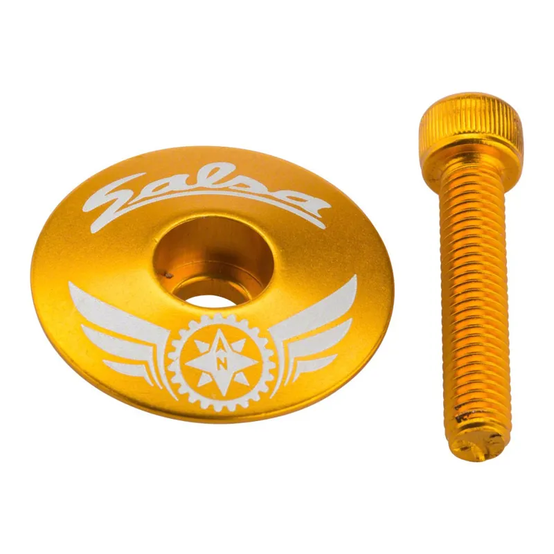 Salsa Squadron Gold Top Cap
