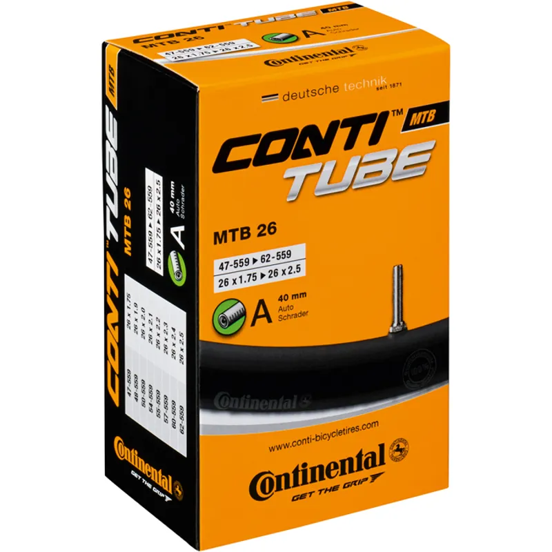 Continental MTB 26 x 1.75-2.5 inch 40mm Schrader Inner Tube