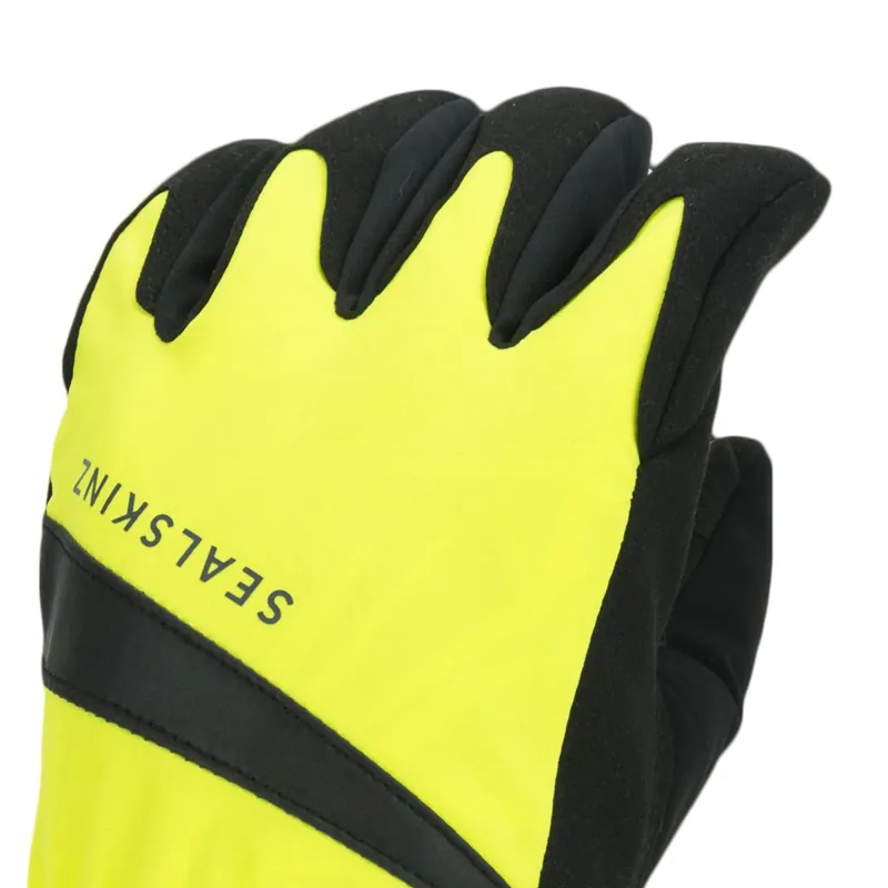 Sealskinz All Weather Neon Yellow Cycling Gloves