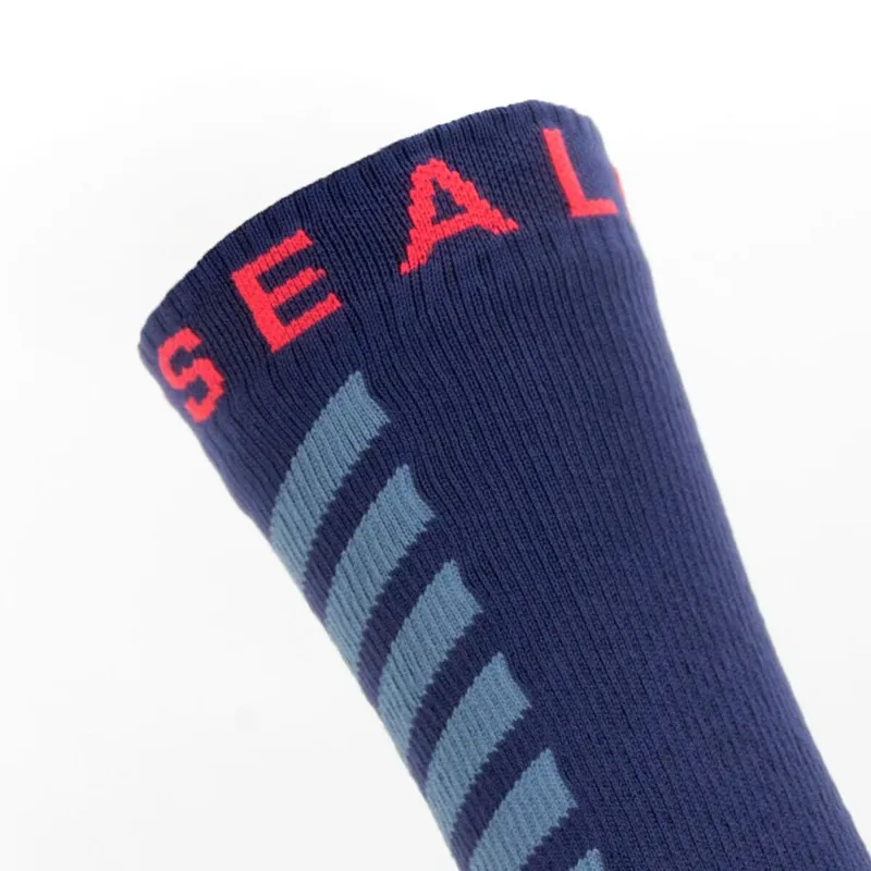 L//10-12 Blue SealSkinz 100/% Waterproof Warm Weather Mid Length Socks Unisex
