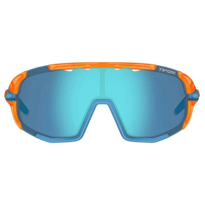 Tifosi Sledge Interchangeable Clarion Lens Orange/Blue Sunglasses-1